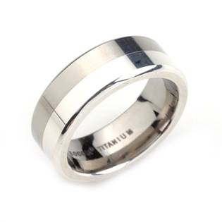 Titanový prsten se stříbrem BOCCIA® 0107-02