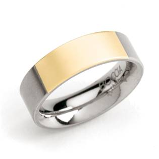 Titanový prsten se zlacením BOCCIA® 0101-04