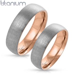 TT1041 Snubní prsteny z titanu - pár