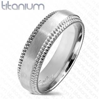 TT1044 Pánský snubní prsten titan
