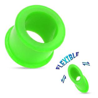 Tunel do ucha ze silikonu zelený