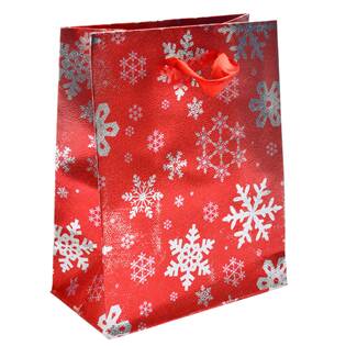 Vánoční dárková taška - červená