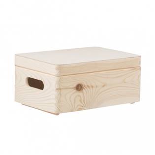 Velký dřevěný box s víkem
