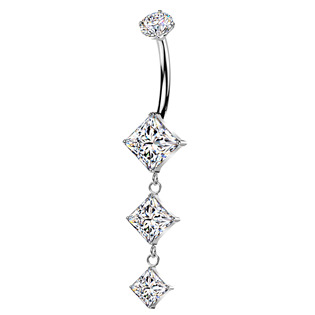 Visací piercing do pupíku - TITAN