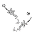 Piercing do pupíku motýl