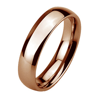 Wolframový prsten zlacený, šíře 6 mm