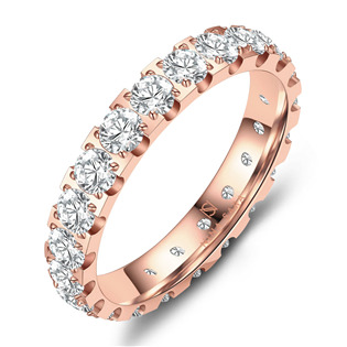 Zásnubní prsten nerezová ocel - Rose Gold