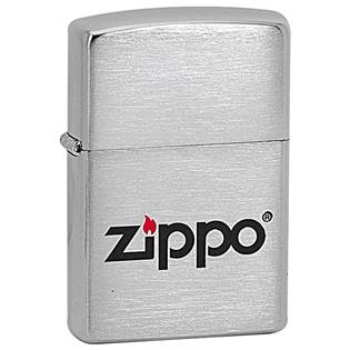 ZIPPO Logo LC - benzínový zapalovač broušený
