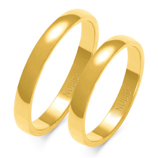 ZL003 Zlaté snubní prsteny AU 585, š. 3mm