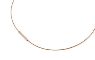 Zlacené ocelové lanko na krk 0803-0140, délka 40 cm