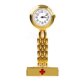 Zlacené připínací hodinky pro zdravotníky