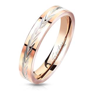 Zlacený ocelový prsten