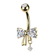 Piercing do pupíku motýlek