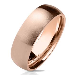 Zlacený prsten matný, šíře 6 mm