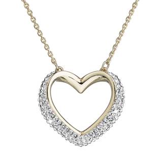 Zlacený stříbrný náhrdelník s krystaly Crystal from Swarovski®, Crystal
