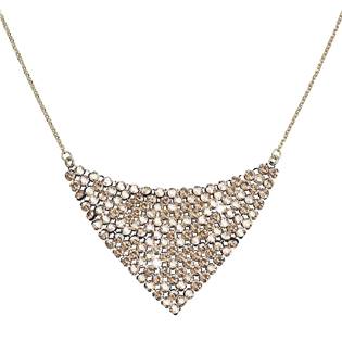 Zlacený stříbrný náhrdelník s krystaly Crystals from Swarovski®