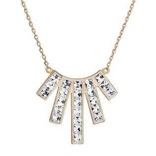 Zlacený stříbrný náhrdelník s krystaly Crystals from Swarovski® Crystal