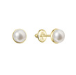 Zlaté perlové náušnice AU 585/1000