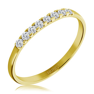 Zlatý zásnubní prsten s diamantem AU 585, vel. 52