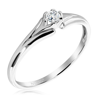 Zlatý zásnubní prsten s diamantem AU 585, vel. 52